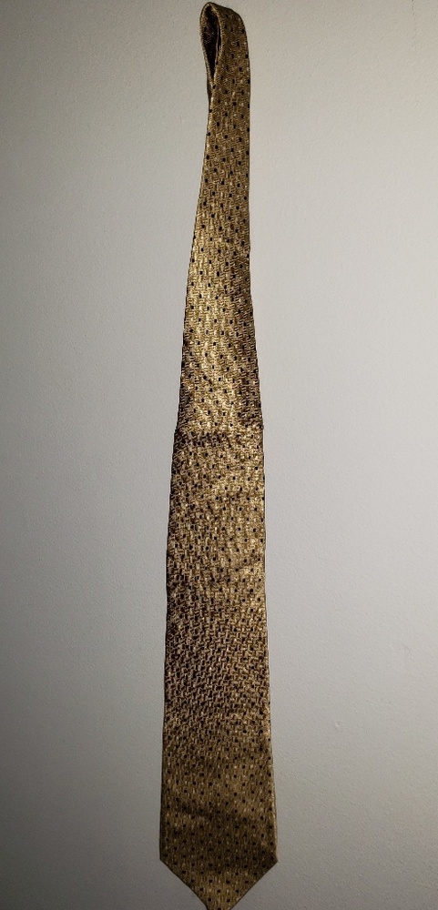 Perry Ellis gold  and blue tie